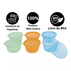 Kit com 6 Potinhos Coloridos Para Papinha - Buba - loja online
