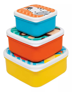 Kit com 3 Potinhos Coloridos Animal Fun - Buba - comprar online