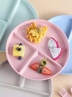 Pratos com 3 Divisórias Para Bebês