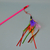 Juguete Para Gato Varilla Modelo Plumas y Cintas