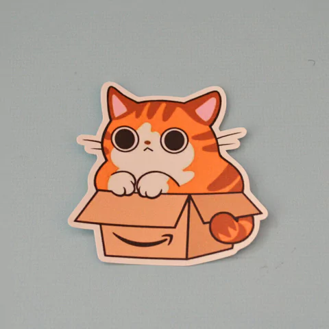 Sticker - Gato Kawaii en internet