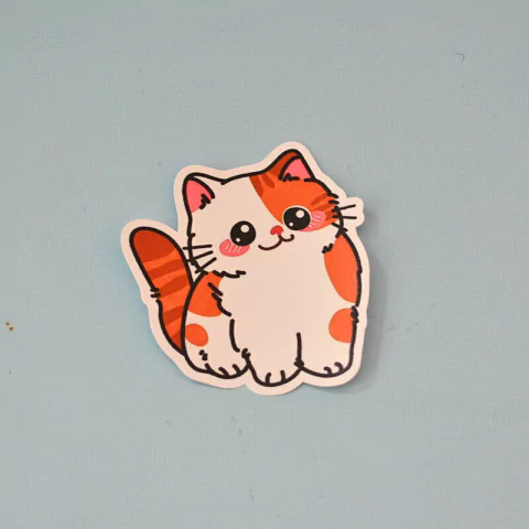 Sticker - Gato Kawaii en internet