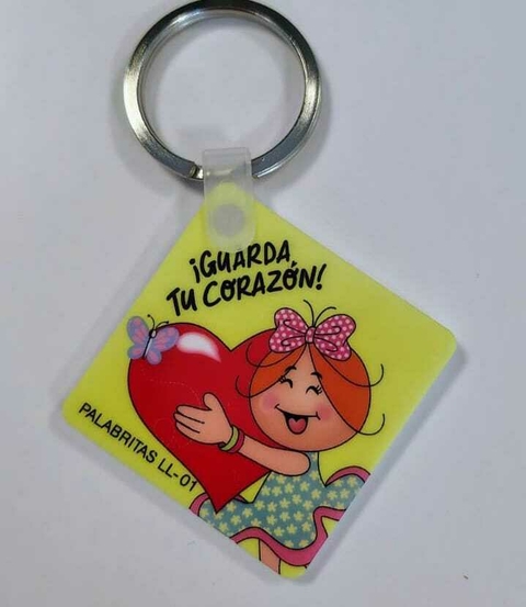 Llaveros Palabritas: ll 01 ¡Guarda tu corazón! - comprar en línea