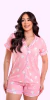 Pijama Americano Rosa Love - comprar online