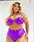 Conjunto Hot Pant Ilhós Caribe - Roxo - Fantasie lingerie