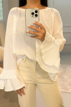 BLUSA MANGA VOLADOS *RATTIER KLEIN* (SALE) - comprar online