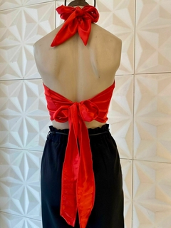 TOP CRUZADO PARA ATAR *SEDA* *SALE* - comprar online