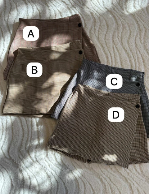 SKORT CRUZADO BOTON *SASTRERO* - comprar online