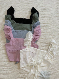 TOP BRETEL VOLADOS *CROCHET PUNTO* (SALE) - CITTÀ