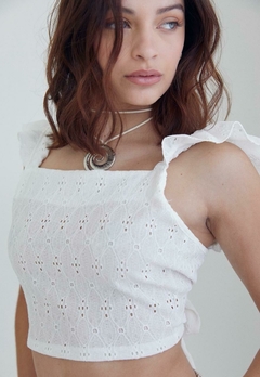 TOP BRETEL VOLADOS *CROCHET PUNTO* - comprar online