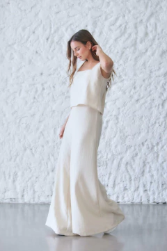 CONJUNTO TOP Y MAXIPALAZO *POLINA TRAMADA* - comprar online