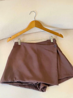 SKORT CRUZADO BOTON *CREP SASTRERO* *SALE* en internet