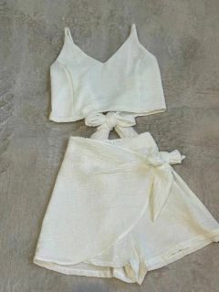 CONJUNTO TOP Y SKORT *LINAN LISO* - comprar online