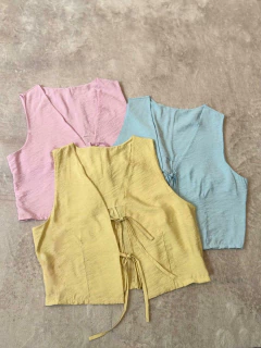 CHALECO TIRITAS *SEDITA EFECTO ARRUGADO* *SALE* - tienda online