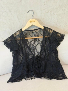 SAQUITO DOBLE VOLADOS *ENCAJE FLOR GRANDE* en internet