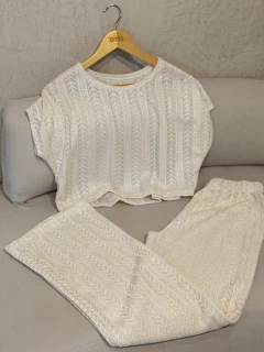 CONJUNTO TOP Y PALAZO *CROCHET TEJIDO* *SALE* - CITTÀ