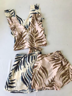 CONJUNTO TOP Y SKORT *SEDITA ESTAMPADA*