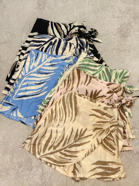 SKORT CRUZADO LAZO *SEDITA ESTAMPADA* - comprar online