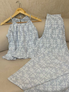 CONJUNTO TOP Y MAXIPALAZO *LINO PUFFING* - tienda online