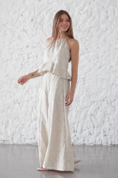 CONJUNTO TOP Y MAXIPALAZO *LINO PUFFING* - comprar online