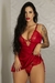 Camisola Sexy Com Detalhe Em Fita De Cetim - 04026 - loja online