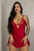 Imagem do Camisola Sexy Com Detalhe Em Fita De Cetim - 04026