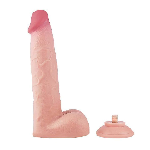Dildo Super Realistico Dupla Camada - Ventosa Removivel - 24,5 x 4,5 cm - 7976 - comprar online