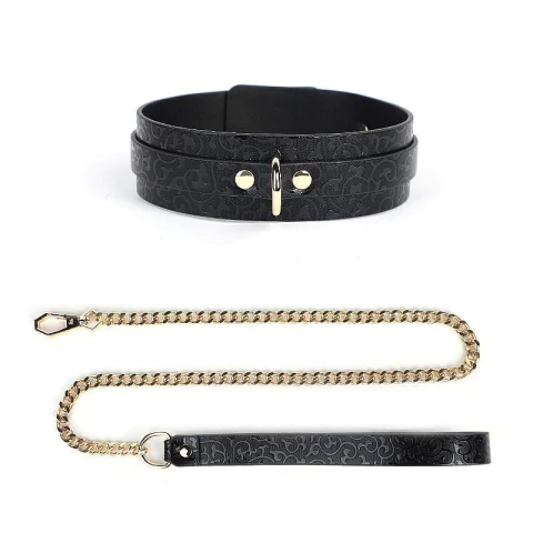 Coleira Bondage e Corrente Guia - 8746