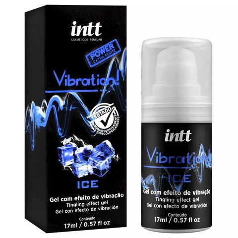 Vibration Gel Excitante Que Vibra Power Extra Forte Sabor Ice 17ml Intt - IN0149