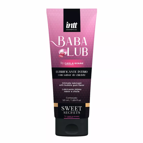 Lubrificante Beijável à Base d'Água 50ml Babalub Linha Sweet Secrets Intt - IN0587
