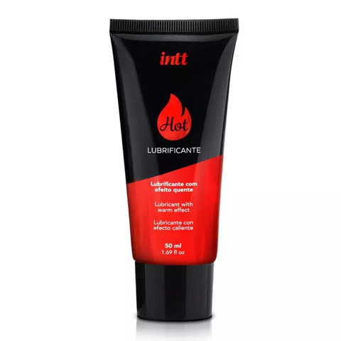Lubrificante Hot a Base de Agua Sabor Morango 50ml Intt - LH15
