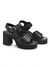 Sandalia Rose Cuero Negro