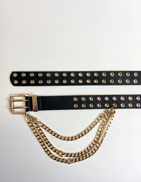 Cinto Avril Corrente Ilhós Dourada