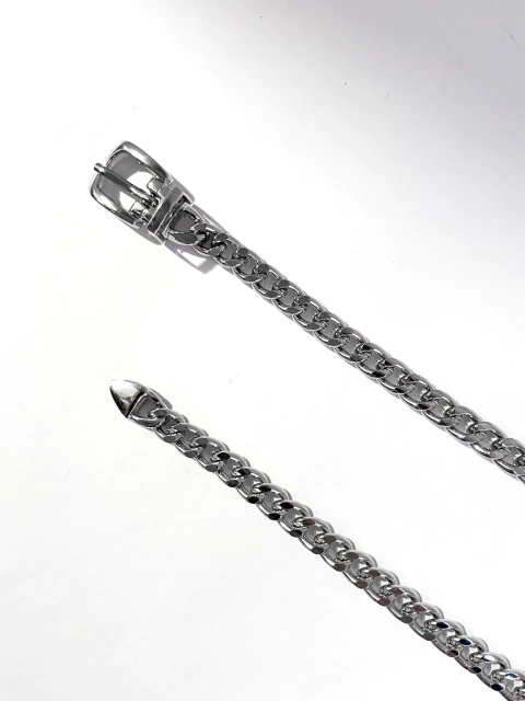 Cinto Annie Corrente Prateada