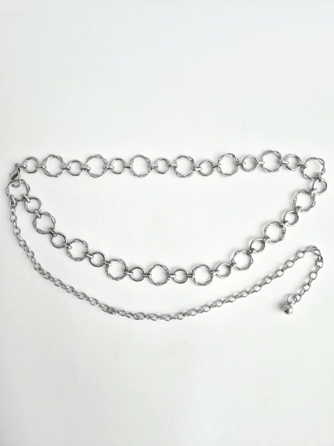 Cinto Mabe Corrente Prateado - comprar online