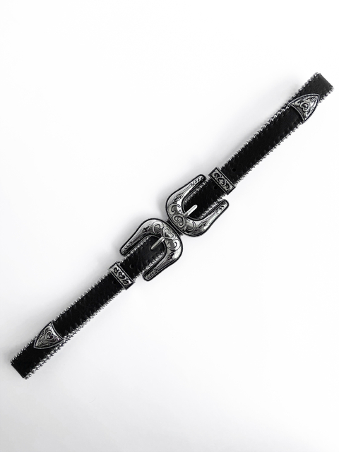 Cinto Western Mandy Duas Fivelas Prateado - comprar online