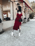 Vestido Midi Catharine Bordô - loja online