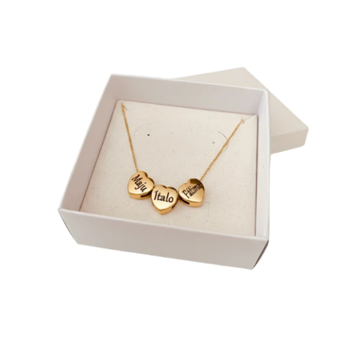 Colar Corações com Nomes — Amor que Acompanha para Sempre - comprar online