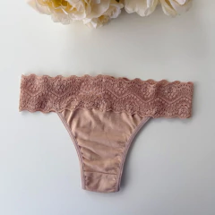 Calcinha Tanga Algodão Nude na internet