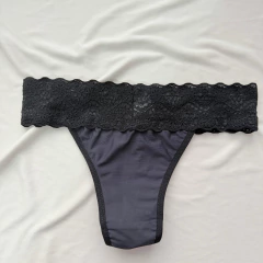 Calcinha Tanga Lycra Preto na internet