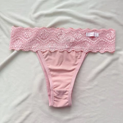 Calcinha Tanga Lycra Rosê - comprar online