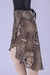 Saia Longue Wrap (Floral Coffee) - R Pandolphi Boutique