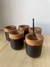 Mate de Madera con Aluminio Negro - tienda online