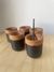 Mate de Madera con Aluminio Negro - comprar online
