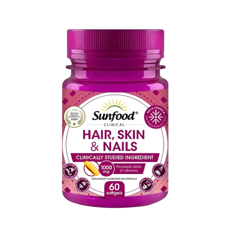 Hair, Skin e Nails - Sunfood (1000mg) - 60 softgels