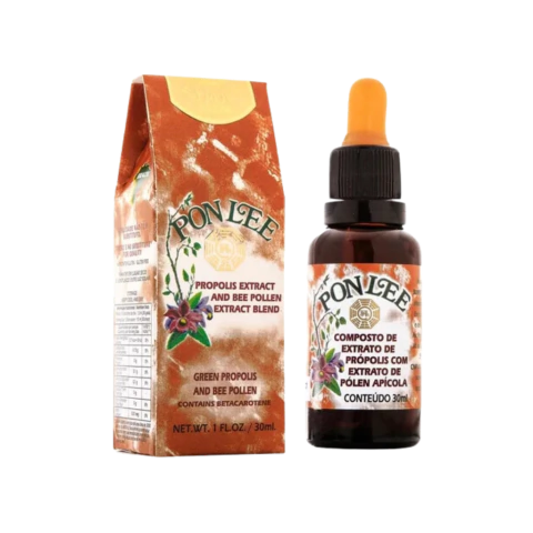 Composto de Extrato de Própolis Verde com Pólen Apícola - Pon Lee (30ml)