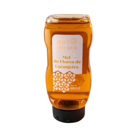 Mel Flores de Laranjeira Cítrico e Frutado em Bisnaga - Mel Do Sol (280g)