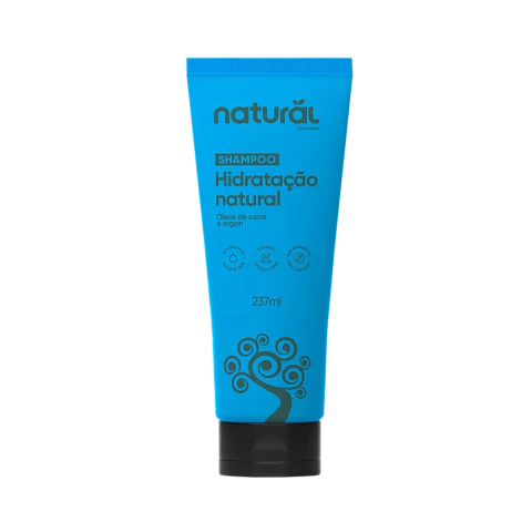 Shampoo de Óleo de Côco e Argan Natural - Suavetex (237ml)