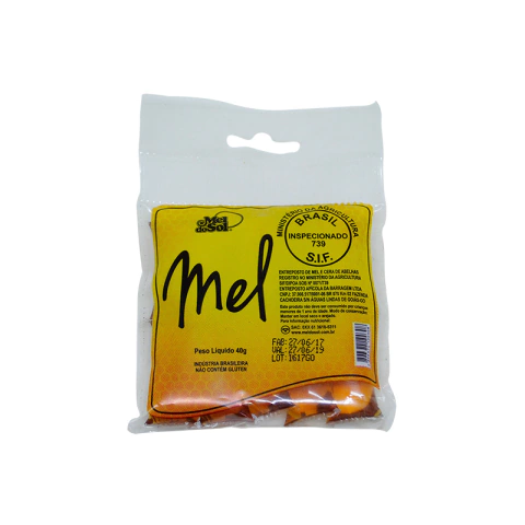 Sachês de Mel Composto com Própolis Mel Do Sol 40G