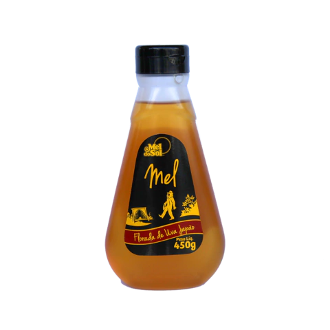 Mel de Uva-Japão Mel Do Sol em Bisnaga de 450G